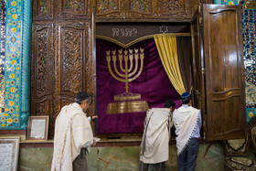 مراسم دعای کلیمیان برای سلامتی مقام معظم رهبری بمناسبت دهه فجر 